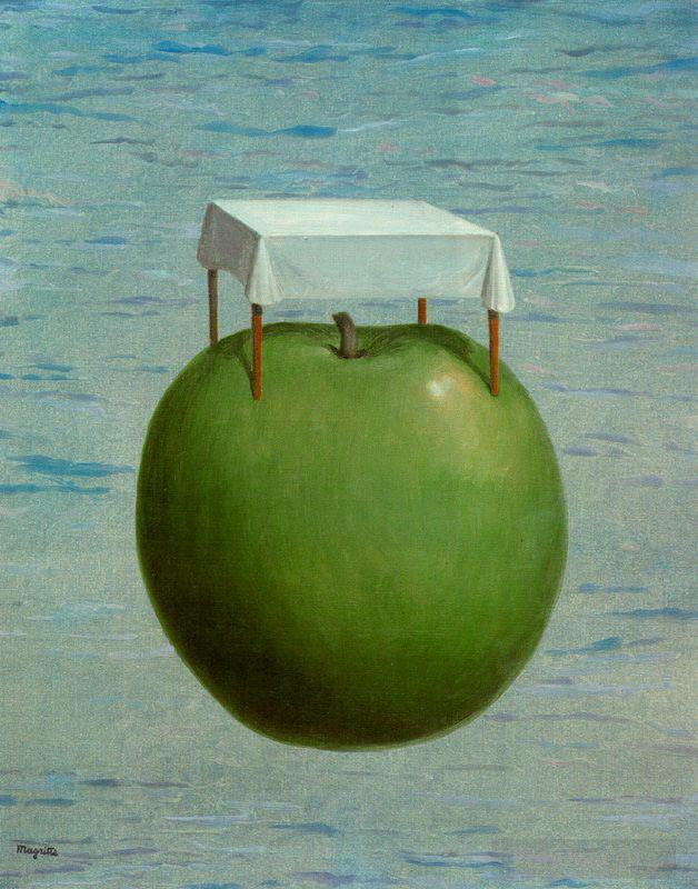 雷内·马格利特作品《美好现实,1964》