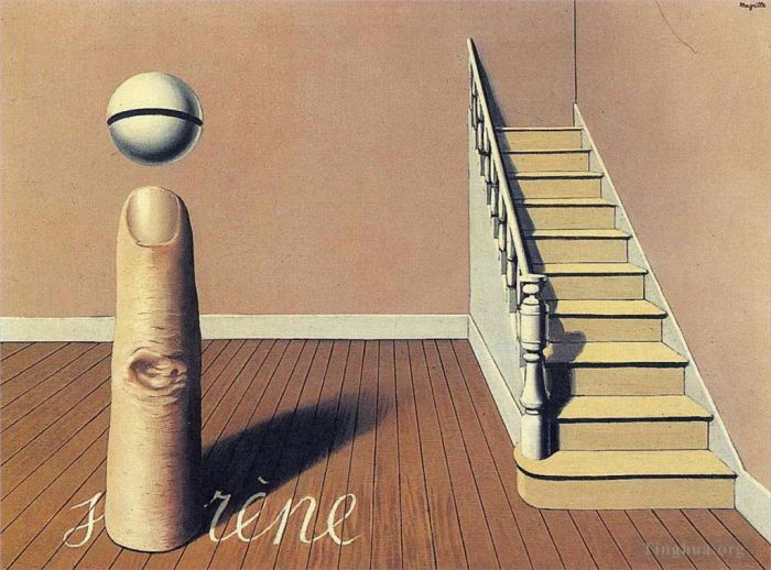 雷内·马格利特 当代各类绘画作品 -  《禁止文学使用这个词,1936》