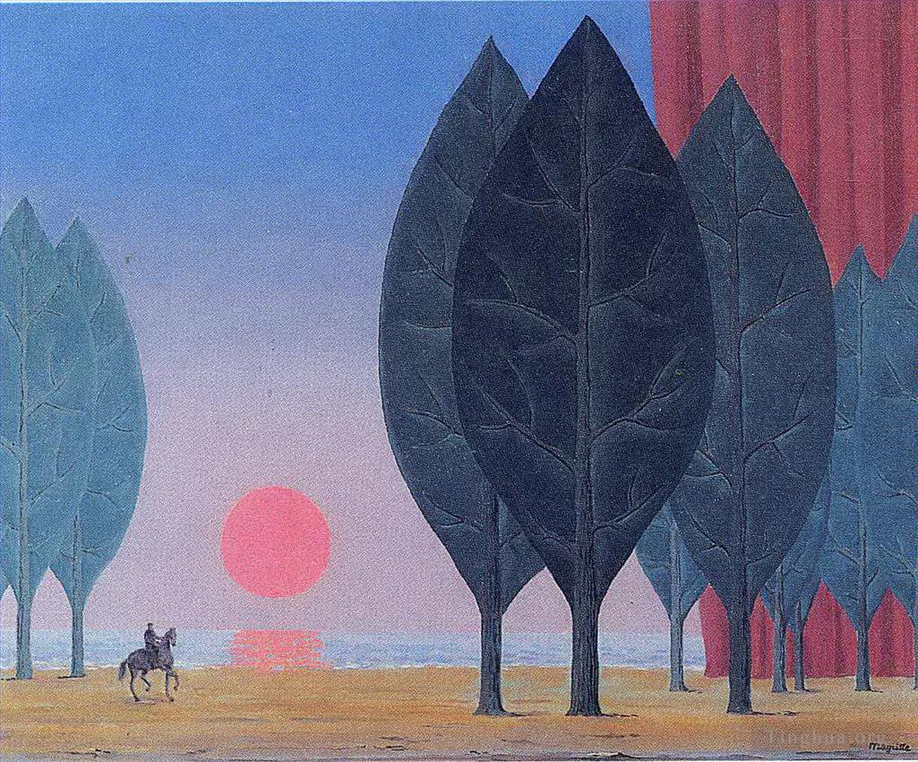 雷内·马格利特作品《潘蓬森林,1963》