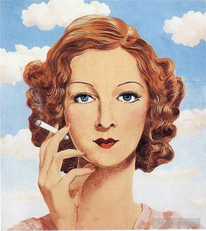 雷内·马格利特 当代各类绘画作品 -  《乔其纱马格里特,1934》