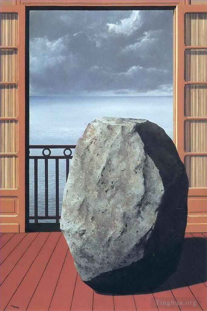 雷内·马格利特 当代各类绘画作品 -  《看不见的世界,1954》