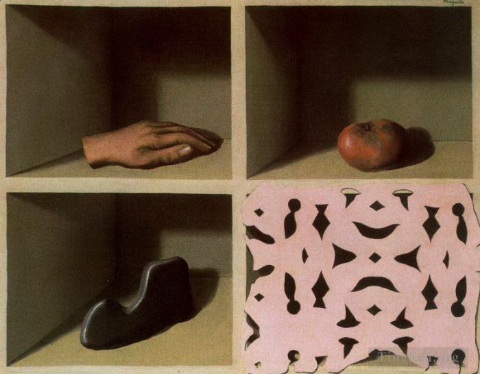 雷内·马格利特 当代各类绘画作品 -  《博物馆一晚,1927》