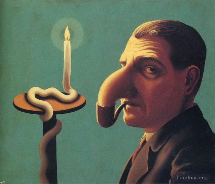 雷内·马格利特 当代各类绘画作品 -  《哲学家之灯,1936》