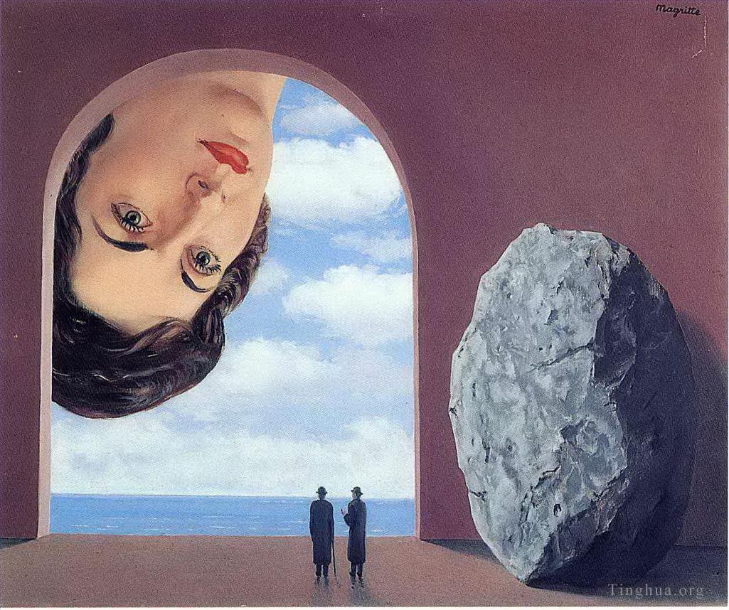 雷内·马格利特作品《斯蒂芬·兰吉的肖像,1961》