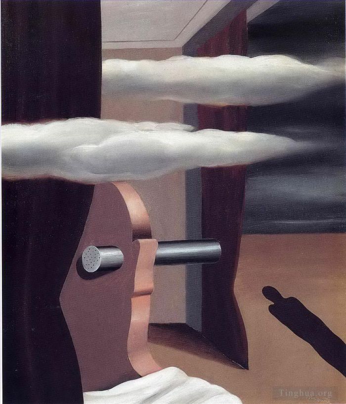 雷内·马格利特 当代各类绘画作品 -  《沙漠弹射器,1926》