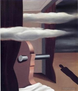 雷内·马格利特的当代艺术作品《沙漠弹射器,1926》