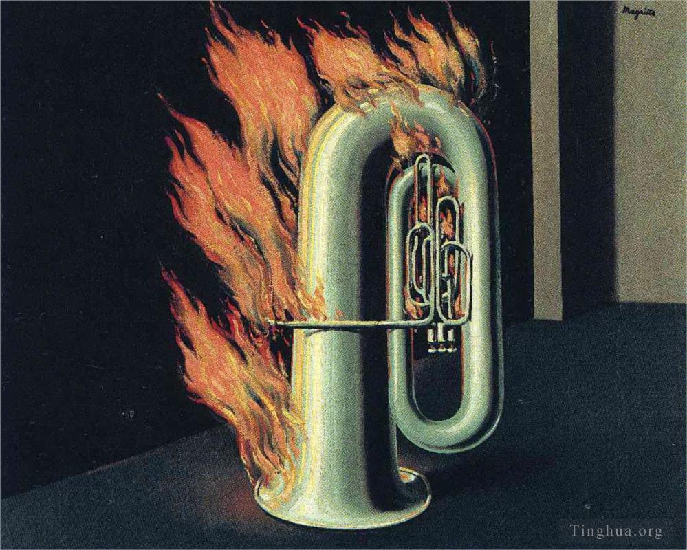 雷内·马格利特作品《1935年火的发现》