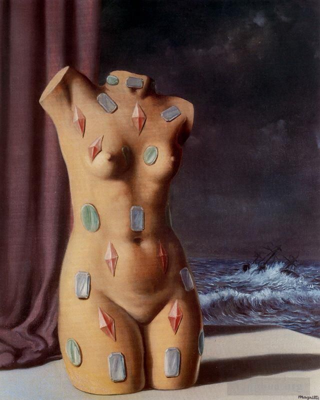 雷内·马格利特 当代各类绘画作品 -  《一滴水,1948》