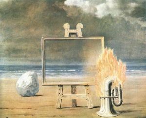 雷内·马格利特的当代艺术作品《公平的俘虏,1947》