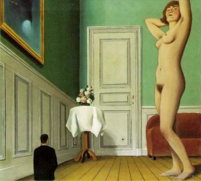 雷内·马格利特 当代各类绘画作品 -  《女巨人》