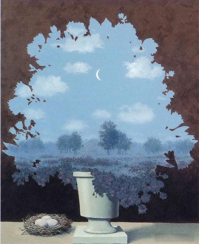 雷内·马格利特 当代各类绘画作品 -  《奇迹之地,1964》