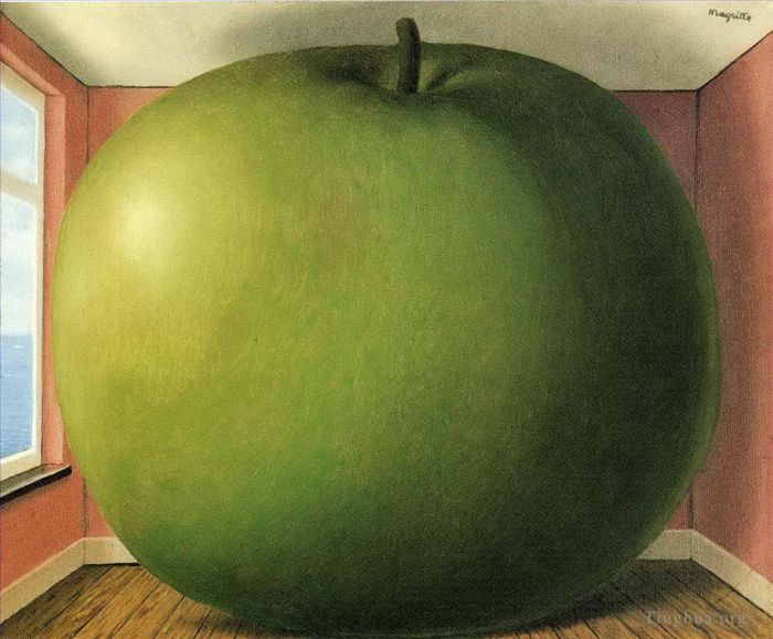 雷内·马格利特 当代各类绘画作品 -  《听音室,1952》
