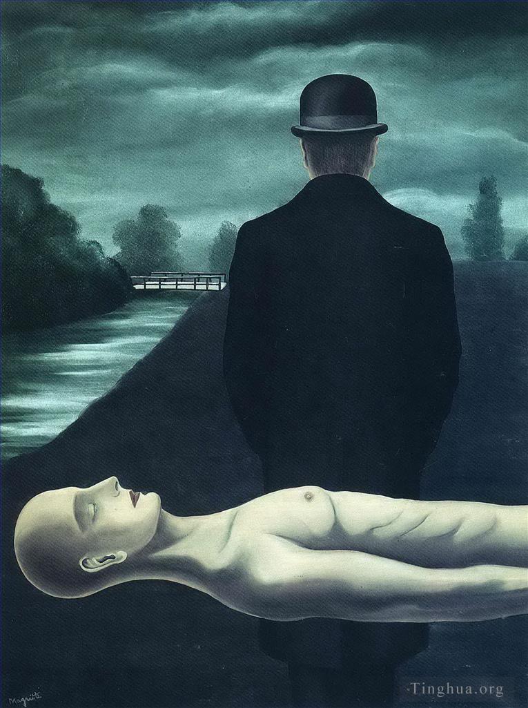雷内·马格利特作品《孤独行者的沉思,1926》