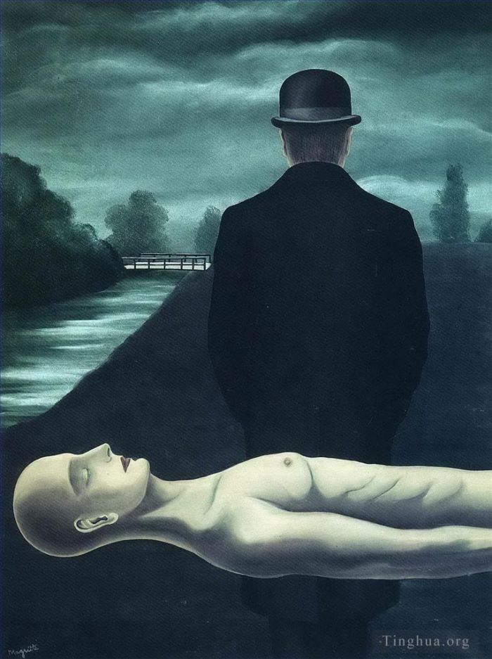 雷内·马格利特 当代各类绘画作品 -  《孤独行者的沉思,1926》