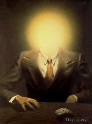 雷内·马格利特的当代艺术作品《爱德华·詹姆斯的快乐原则肖像,1937》
