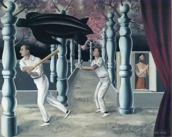 雷内·马格利特 当代各类绘画作品 -  《秘密玩家,1927》