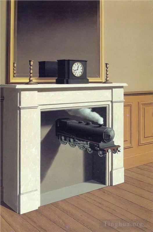 雷内·马格利特 当代各类绘画作品 -  《时间凝固,1938》