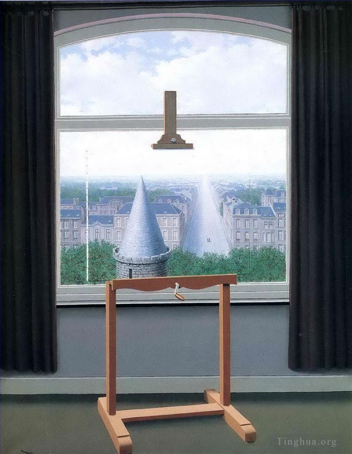 雷内·马格利特 当代各类绘画作品 -  《欧几里德走过的地方,1955》
