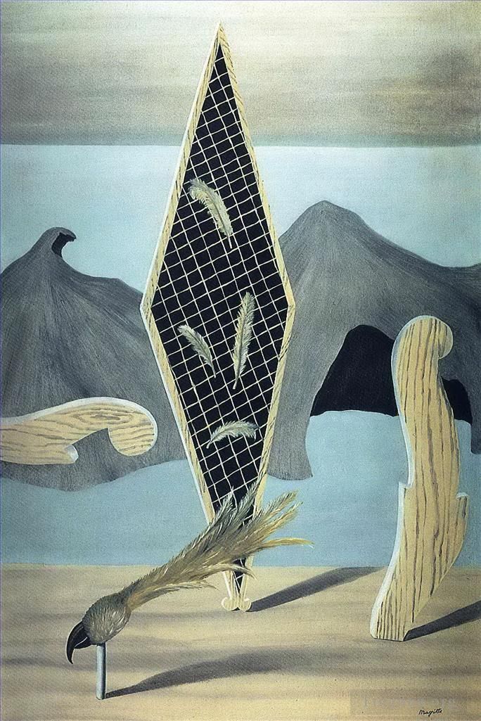 雷内·马格利特 当代各类绘画作品 -  《影子的残骸,1926》