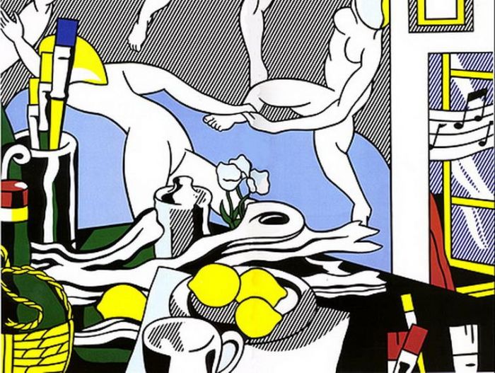 罗伊·利希滕斯坦 当代各类绘画作品 -  《艺术家工作室舞蹈1974》