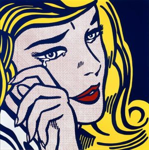 罗伊·利希滕斯坦的当代艺术作品《哭泣的女孩,1964》