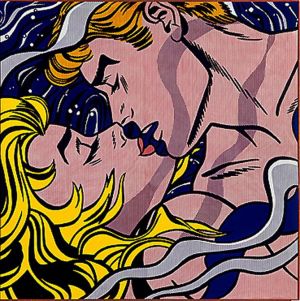 罗伊·利希滕斯坦的当代艺术作品《我们慢慢崛起,1964》