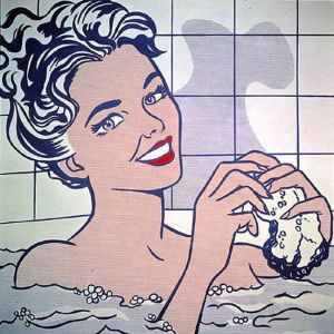 罗伊·利希滕斯坦的当代艺术作品《洗澡的女人,1963》