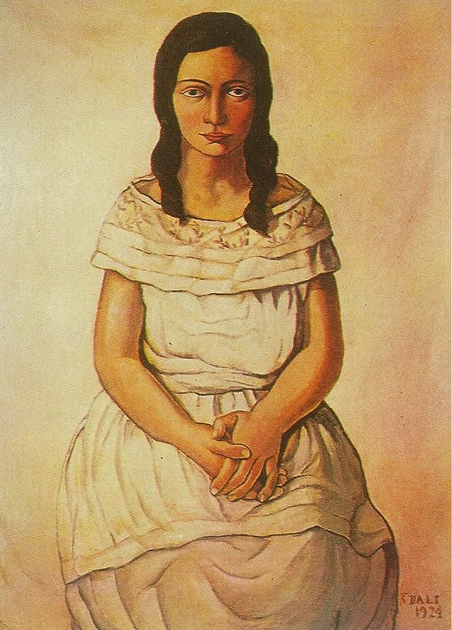 萨尔瓦多·达利 当代油画作品 -  《安娜玛丽亚》