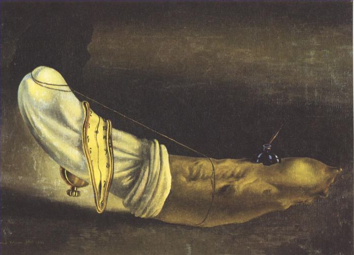 萨尔瓦多·达利 当代油画作品 -  《拟人化面包》