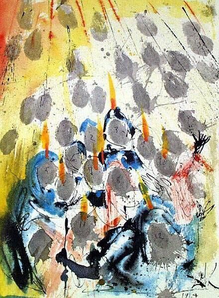 萨尔瓦多·达利 当代油画作品 -  《语言分散现象》