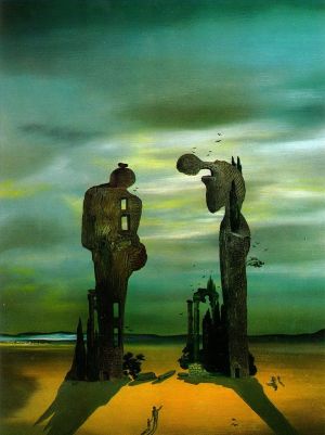 萨尔瓦多·达利的当代艺术作品《考古回忆米勒的三钟经》