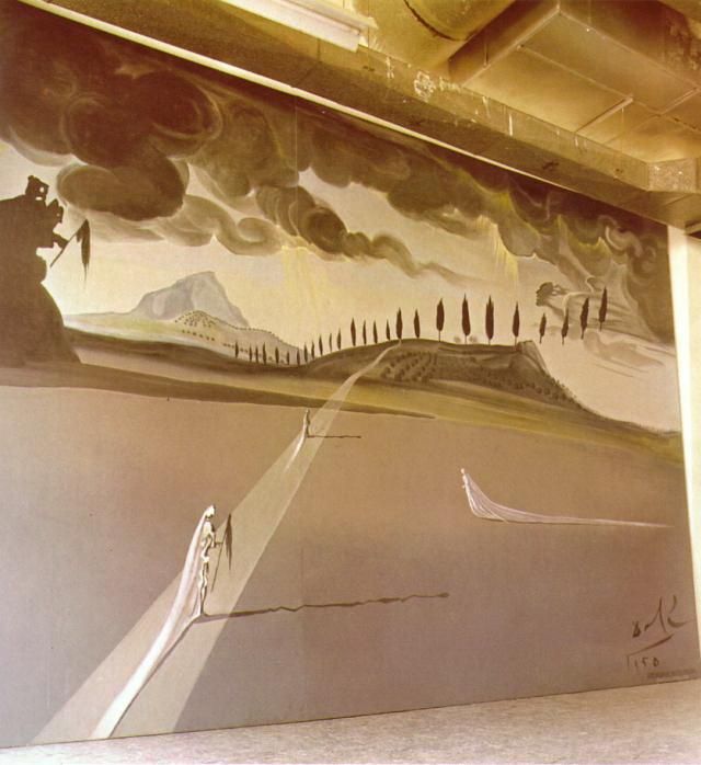 萨尔瓦多·达利 当代油画作品 -  《唐璜特诺里奥的背景》