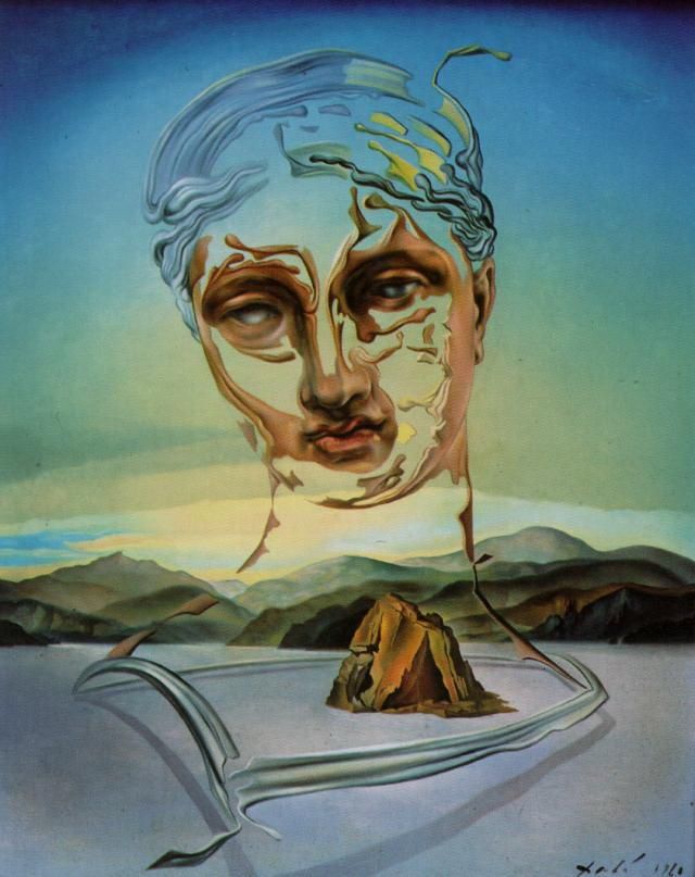 萨尔瓦多·达利 当代油画作品 -  《神性的诞生》