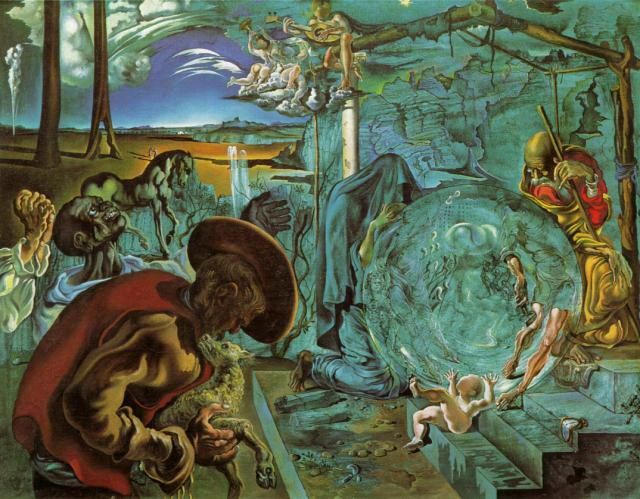 萨尔瓦多·达利 当代油画作品 -  《新世界的诞生》
