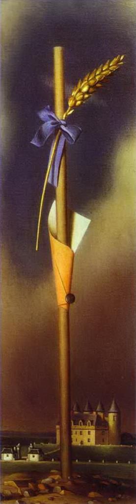 萨尔瓦多·达利的当代艺术作品《城堡旁的蓝结和麦穗》
