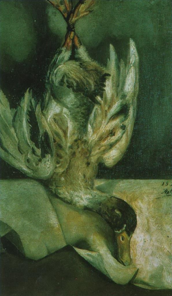 萨尔瓦多·达利 当代油画作品 -  《鸭子1918》