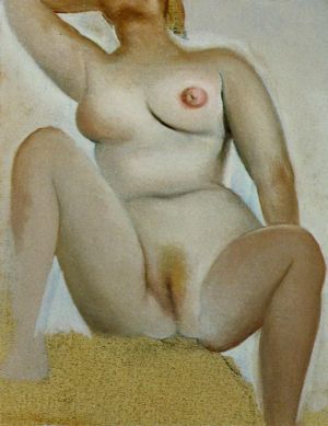 萨尔瓦多·达利的当代艺术作品《女性坐式裸体》