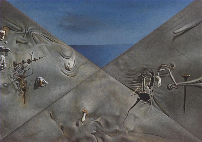 萨尔瓦多·达利 当代油画作品 -  《高氧天空》