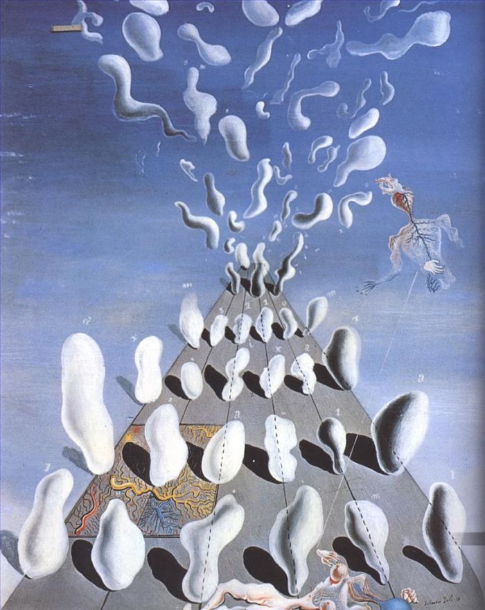 萨尔瓦多·达利 当代油画作品 -  《就职起鸡皮疙瘩》