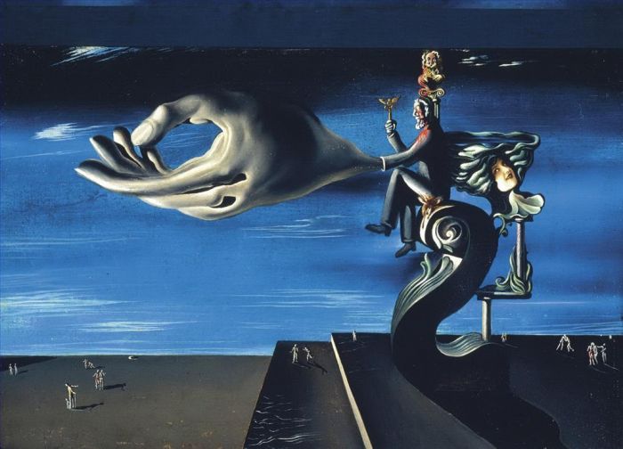 萨尔瓦多·达利 当代油画作品 -  《良心的悔罪》