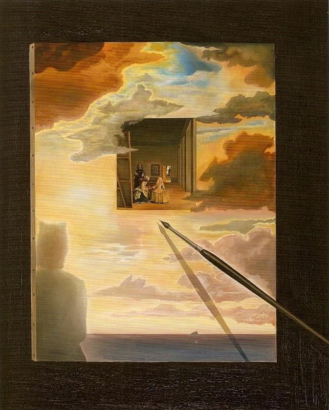 萨尔瓦多·达利 当代油画作品 -  《侍女们等待的宫女》