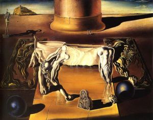 萨尔瓦多·达利的当代艺术作品《偏执狂的女人马》