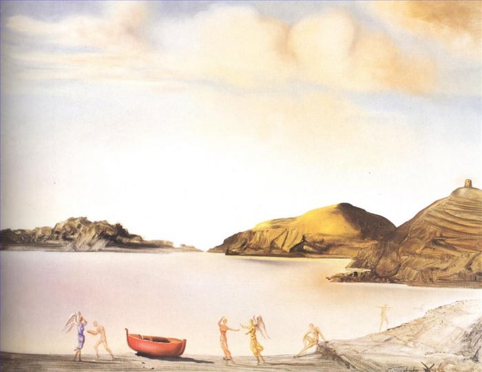 萨尔瓦多·达利 当代油画作品 -  《利加特港日落》