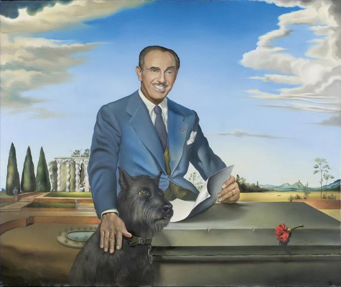 萨尔瓦多·达利 当代油画作品 -  《杰克·华纳上校的肖像》