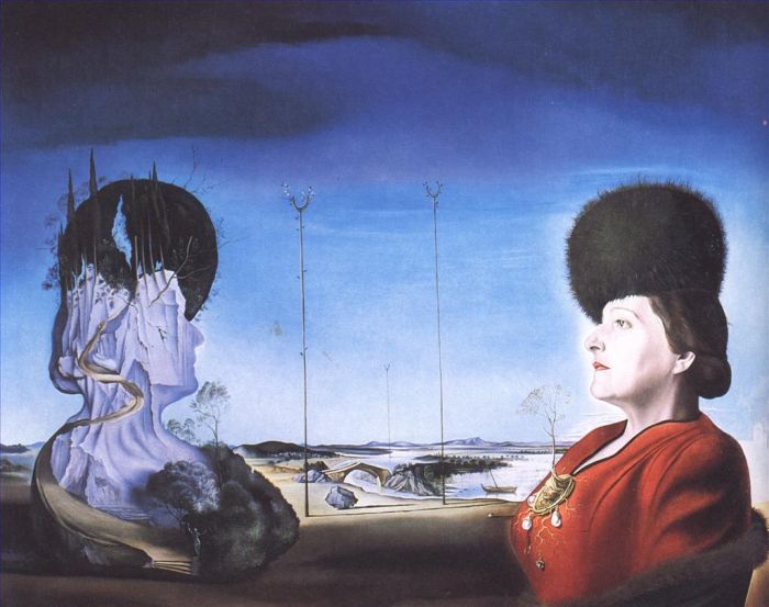 萨尔瓦多·达利 当代油画作品 -  《伊莎贝尔·斯泰勒·塔斯夫人的肖像》