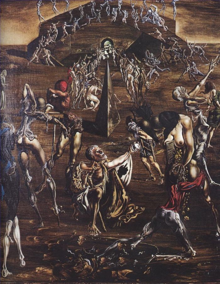 萨尔瓦多·达利 当代油画作品 -  《肉身的复活》