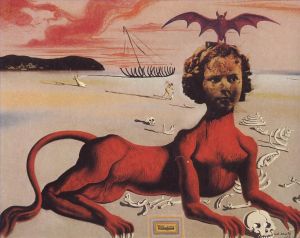 萨尔瓦多·达利的当代艺术作品《秀兰邓波尔》
