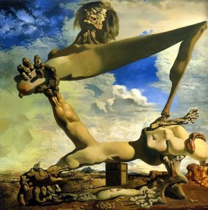 萨尔瓦多·达利的当代艺术作品《软结构与煮豆预感内战》