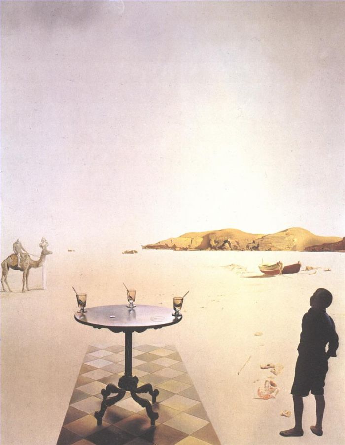 萨尔瓦多·达利 当代油画作品 -  《太阳桌》