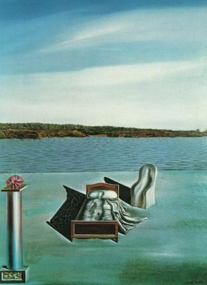 萨尔瓦多·达利的当代艺术作品《隐形人物的超现实主义构图》
